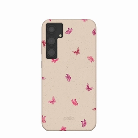 Seashell Lil Flutters Samsung Galaxy S24 (Plus) Case Modern Minimalism Raised Edges