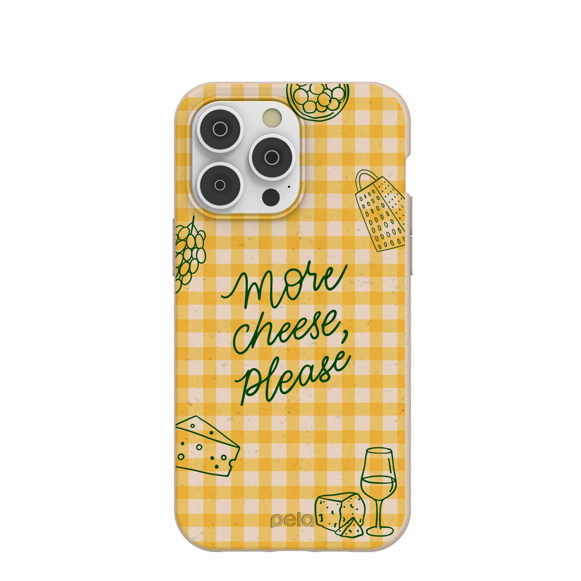 Seashell More Cheese iPhone 14 Pro Max Case Glossy Texture