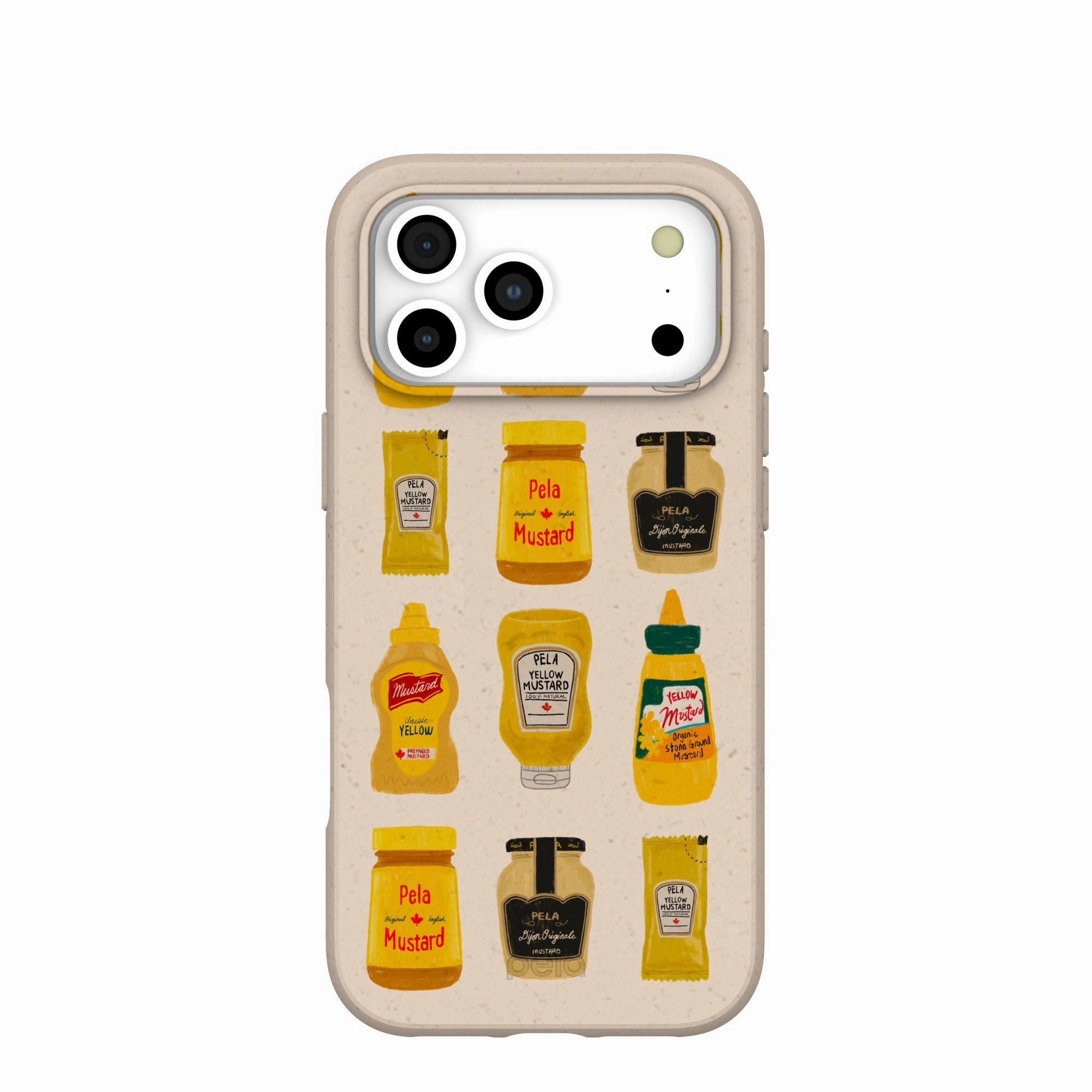 Seashell Mustard Fan iPhone 17 Pro Max Case Lightweight Build Polished Texture