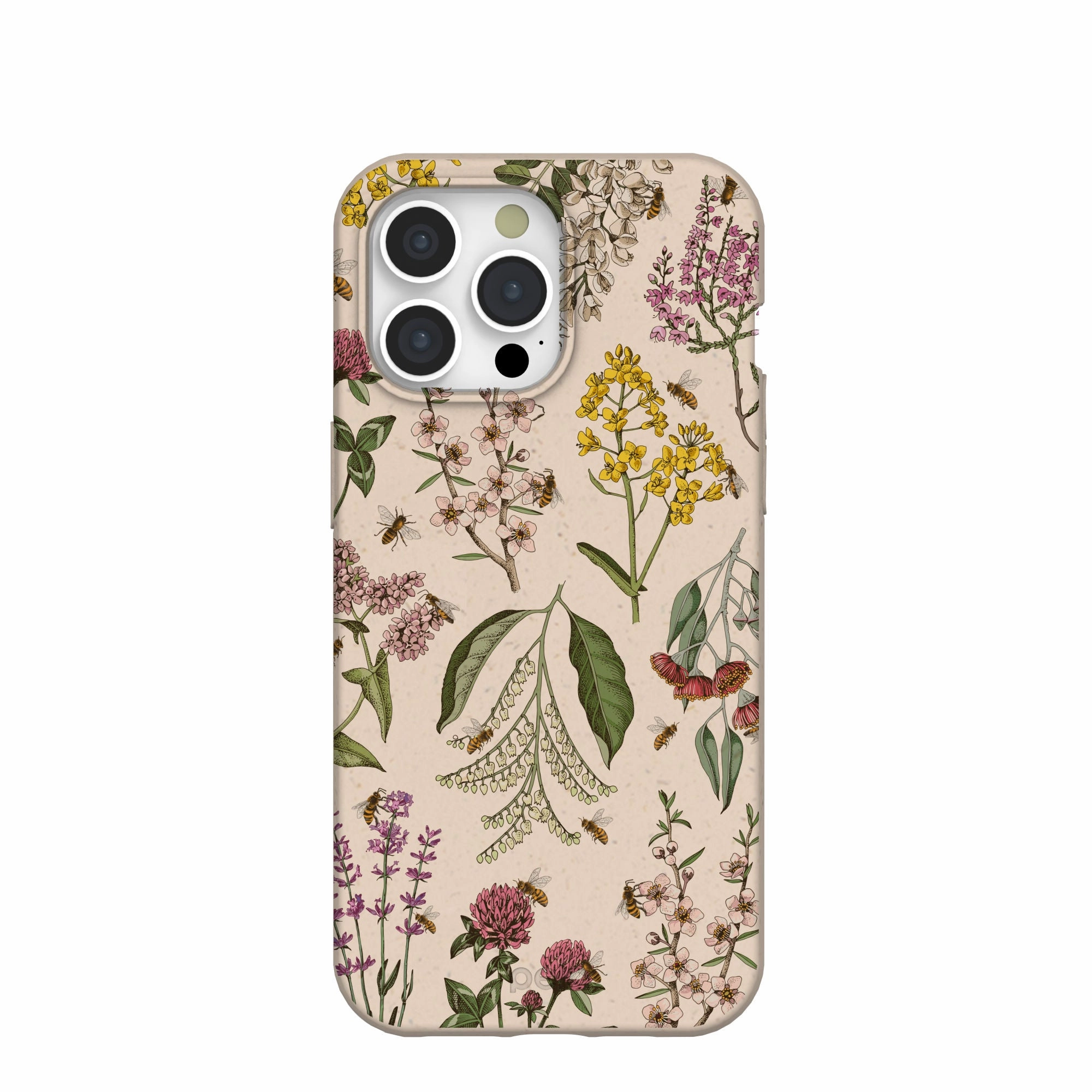Matte Texture Hybrid Surface Layer Seashell Nectar and Pollen iPhone 15 Pro Max Case