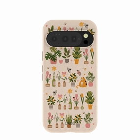 Raised Bezels Wireless Charging Compatible Seashell Plants and Blooms Google Pixel 10/10 Pro Case