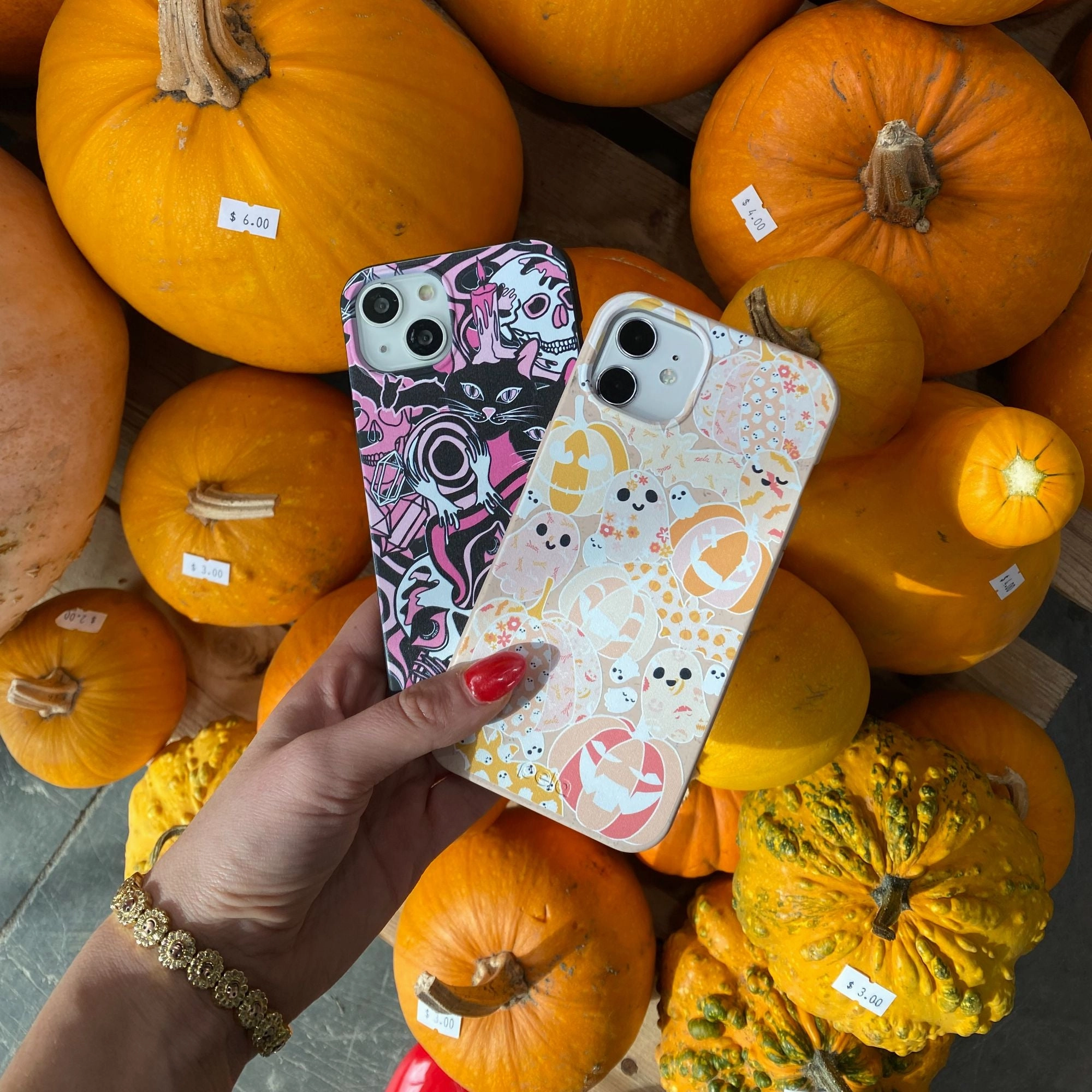 Seashell Pumpkin Patch iPhone 17 Pro Max Case Premium Pattern Design Durable Surface