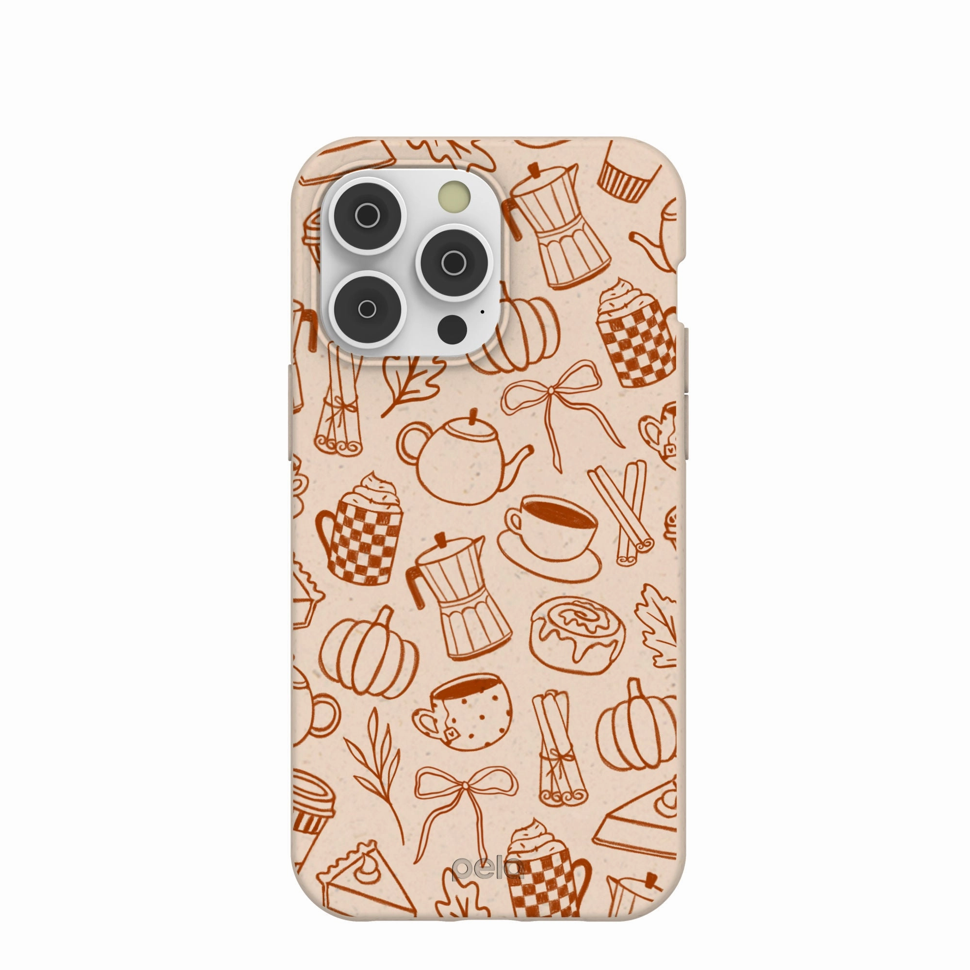 Grip Assist Seashell Pumpkin Spice iPhone 14 Pro Max Case