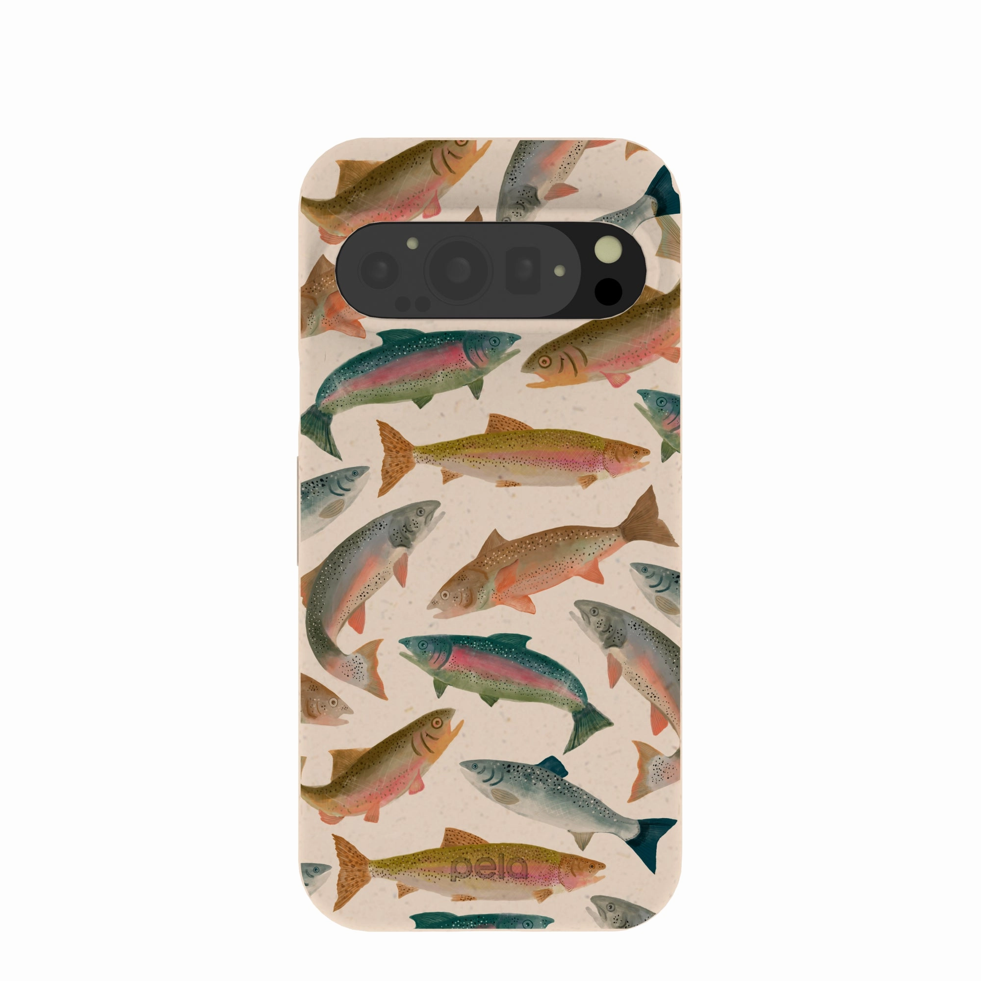Seashell Rainbow Trout Google Pixel 9/9 Pro Case Ergonomic Shape