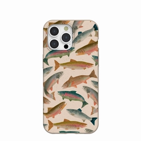 Seashell Rainbow Trout iPhone 15 Pro Max Case Minimal Design