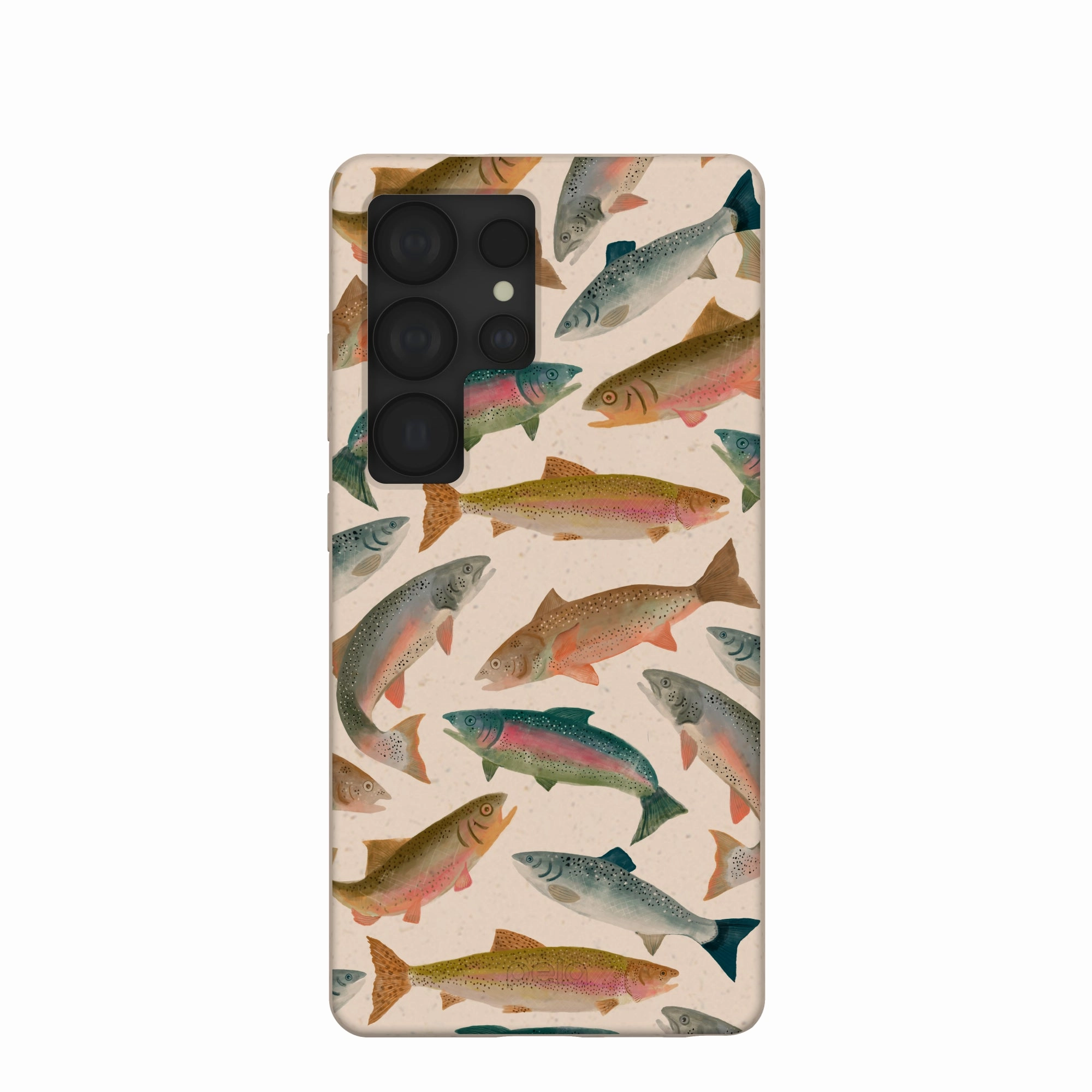Durable Shape Matte Edge Seashell Rainbow Trout Samsung Galaxy S25 Ultra Case