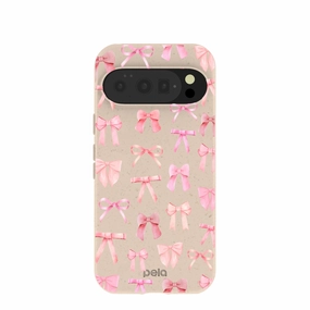 Luxury Build Seashell Rosy Bows Google Pixel 10/10 Pro Case