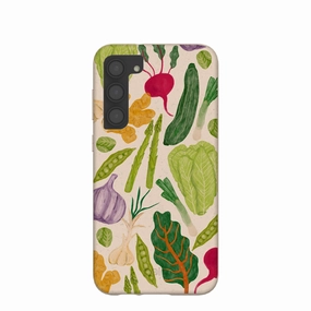 Seashell Veggie Patch Samsung Galaxy S23 (Plus) Case Glossy Pattern Colorful Accent