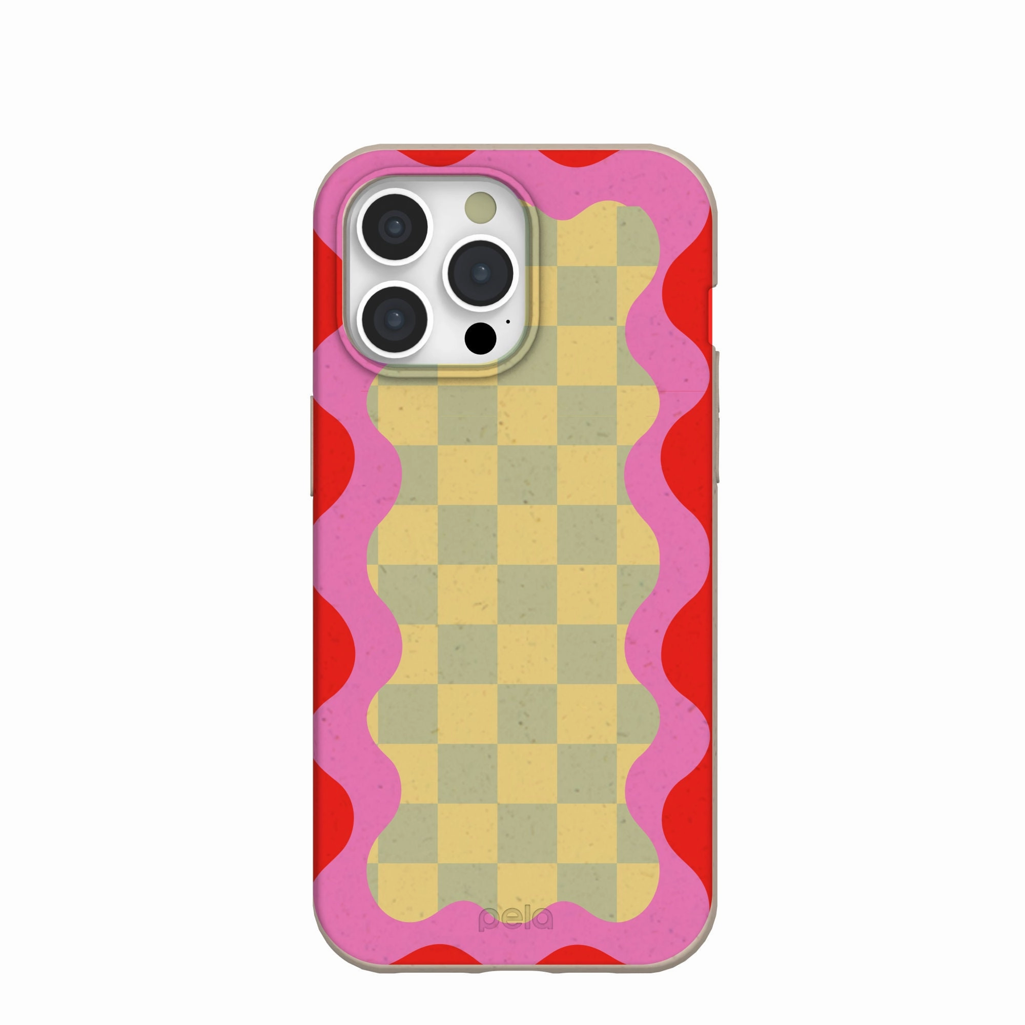 Seashell Warp Grid iPhone 15 Pro Max Case Trendy Accessory Fashion Accessory