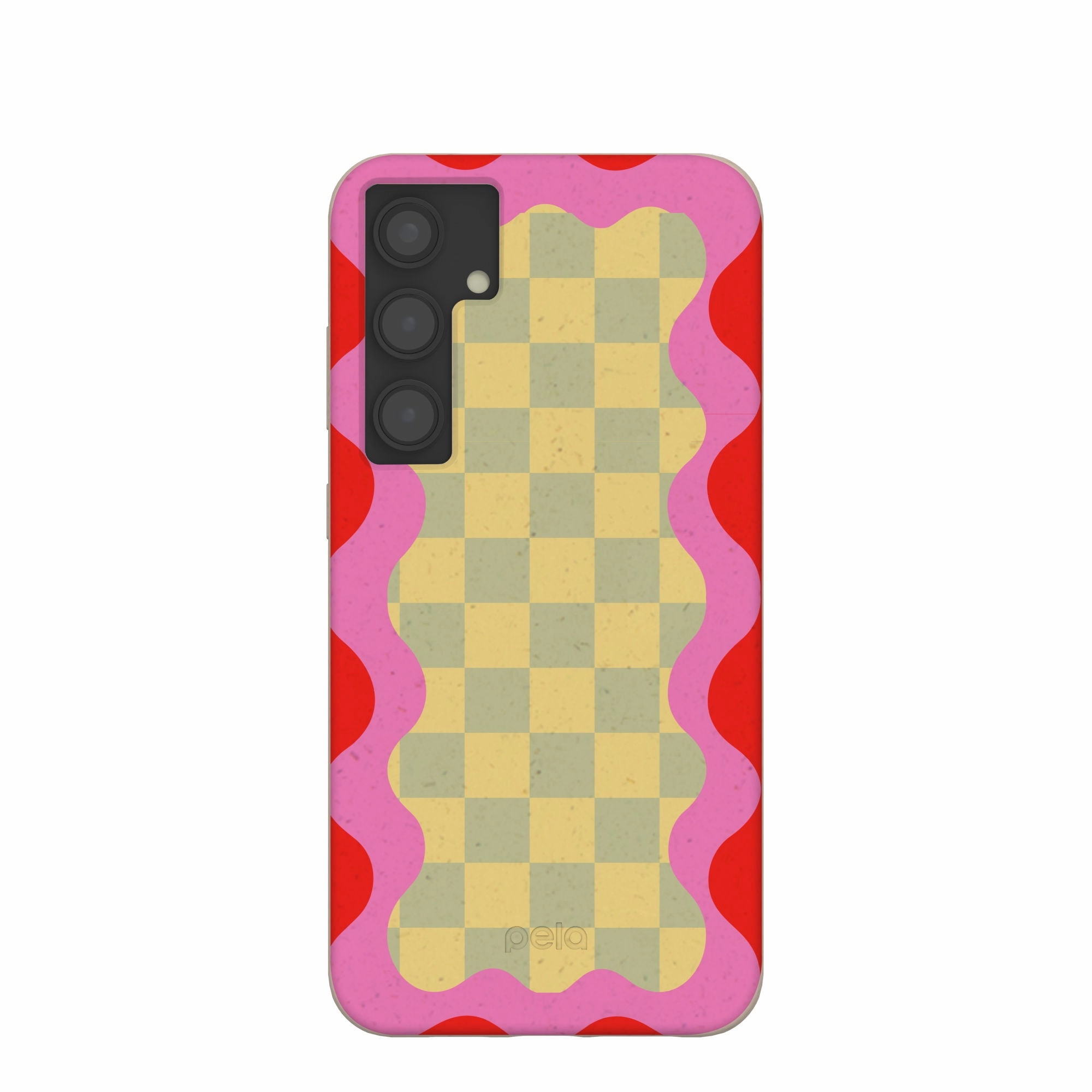 Smooth Craftsmanship Precision Cutouts Seashell Warp Grid Samsung Galaxy S24 (Plus) Case