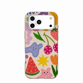 Seashell Whimsy Shapes iPhone 17 Pro Max Case Urban Texture Raised Bezels