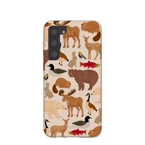 Scratch Guard Stylish Detail Layer Seashell Wild Canada Samsung Galaxy S23 (Plus) Case