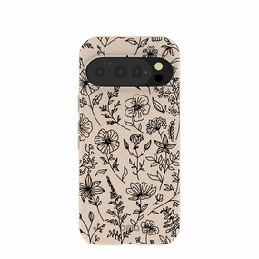 Seashell Wild Flower Google Pixel 10/10 Pro Case Durable Detail Modern feature