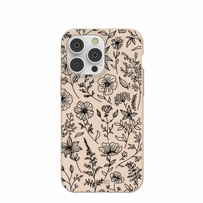 Seashell Wild Flower iPhone 14 Pro Max Case Refined Finish Vivid Detail