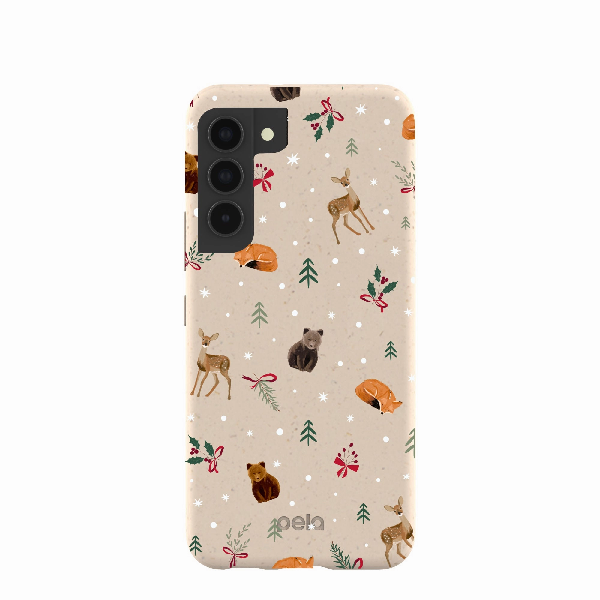Matte Texture Layer Seashell Winter Woodland Samsung Galaxy S22 Case