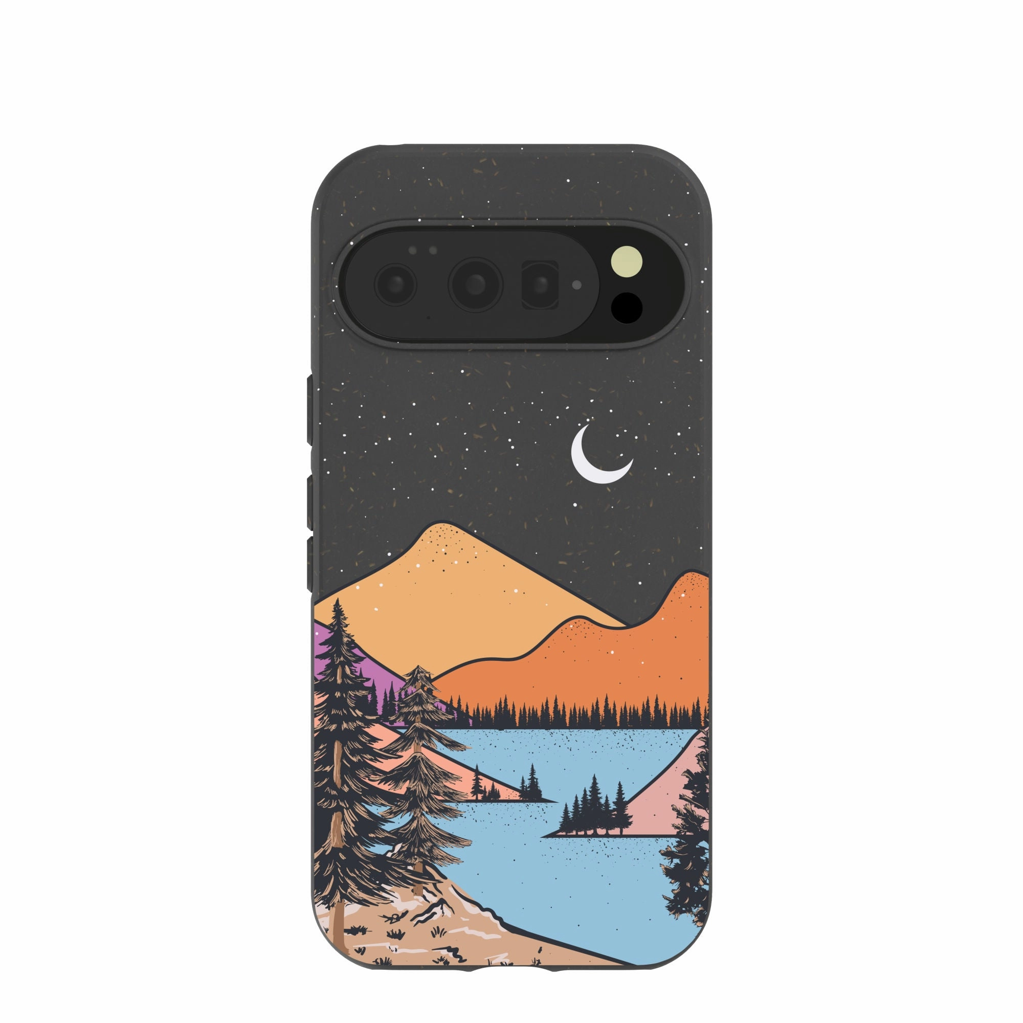 Black Night Trails Google Pixel 10/10 Pro Case Stylish Color Flexible Shell