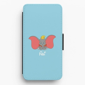 Dumbo - Personalised Fairytale Flip / Wallet Phone Case Vibrant Colors
