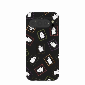 Modern Texture Look Black Ghost Stamps Google Pixel 9/9 Pro Case