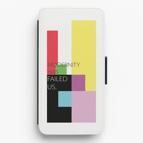 Modernity Has Failed Us - The 1975 Flip / Wallet Phone Case Flexible Grip Texture Smooth Craftsmanship