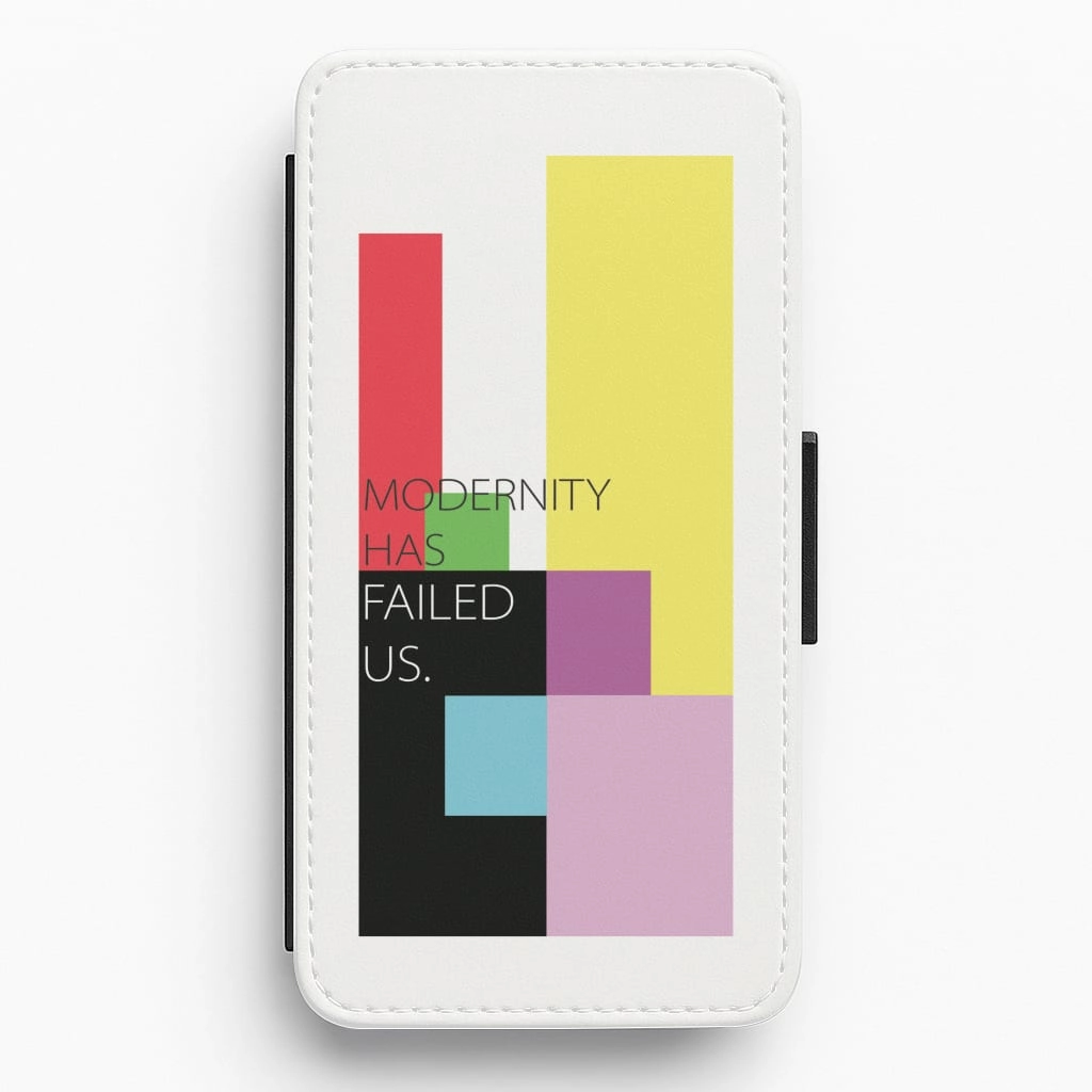 Modernity Has Failed Us - The 1975 Flip / Wallet Phone Case Flexible Grip Texture Smooth Craftsmanship