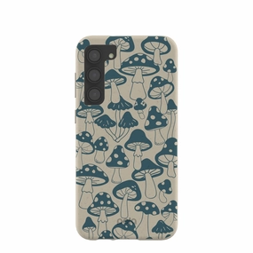 Glossy Finish Look Compact Shape London Fog Mushroom power Samsung Galaxy S23 (Plus) Case