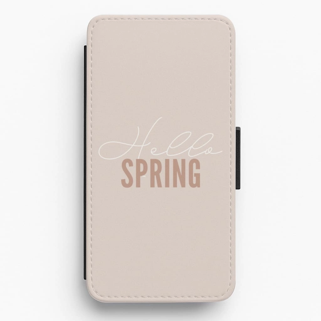 Hello Spring Flip / Wallet Phone Case Luxury Build