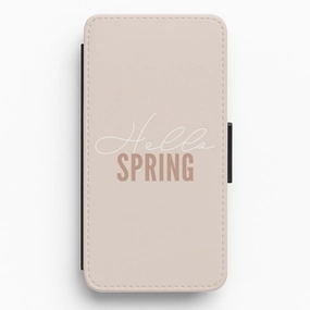 Hello Spring Flip / Wallet Phone Case Luxury Build