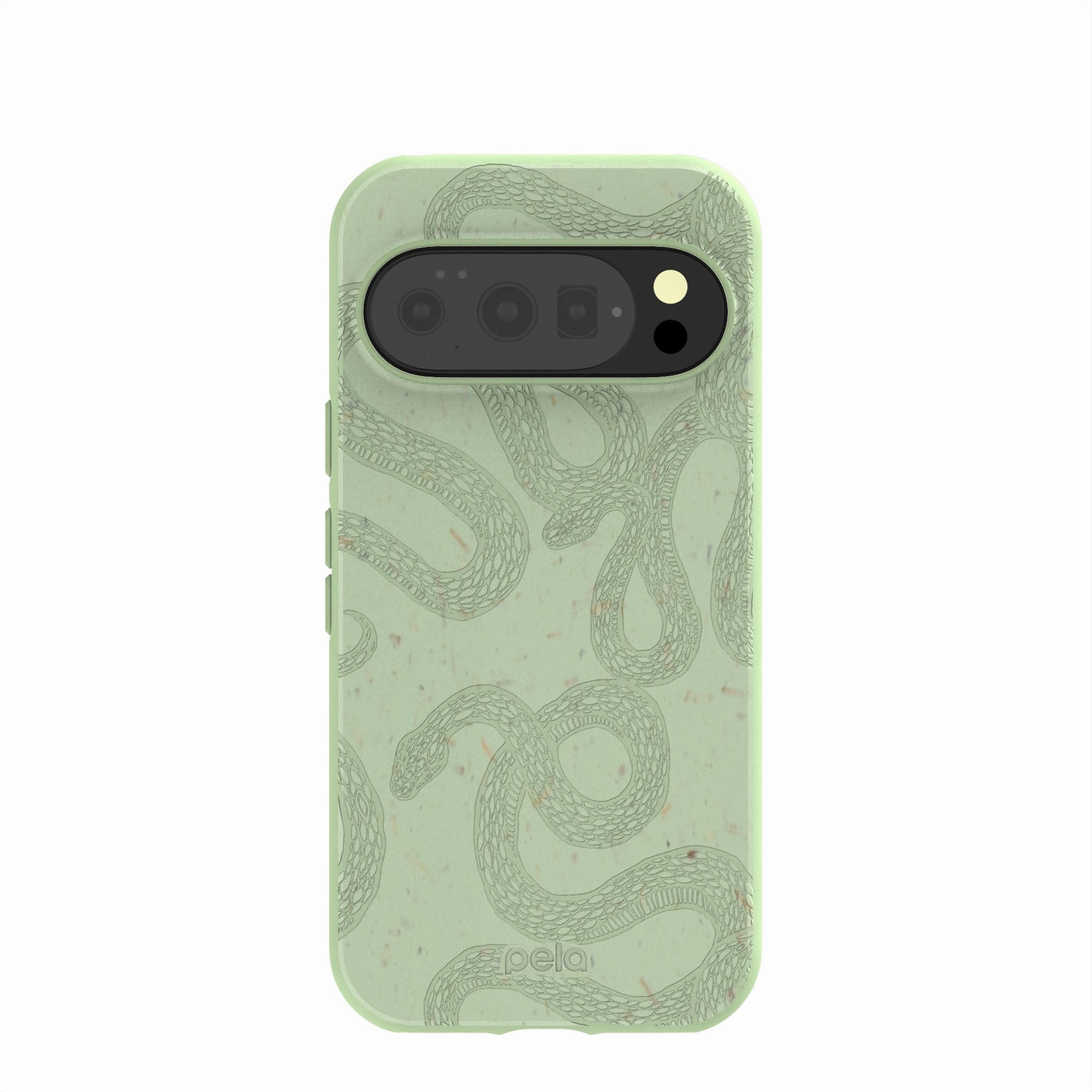 High gloss Magnetic Mount Sage Green Snaky Google Pixel 10/10 Pro Case