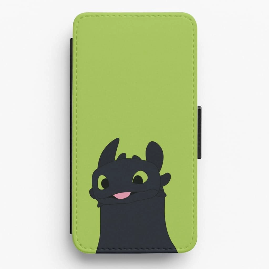 Minimal Protection Everyday Function Black Fury Dragon Flip / Wallet Phone Case