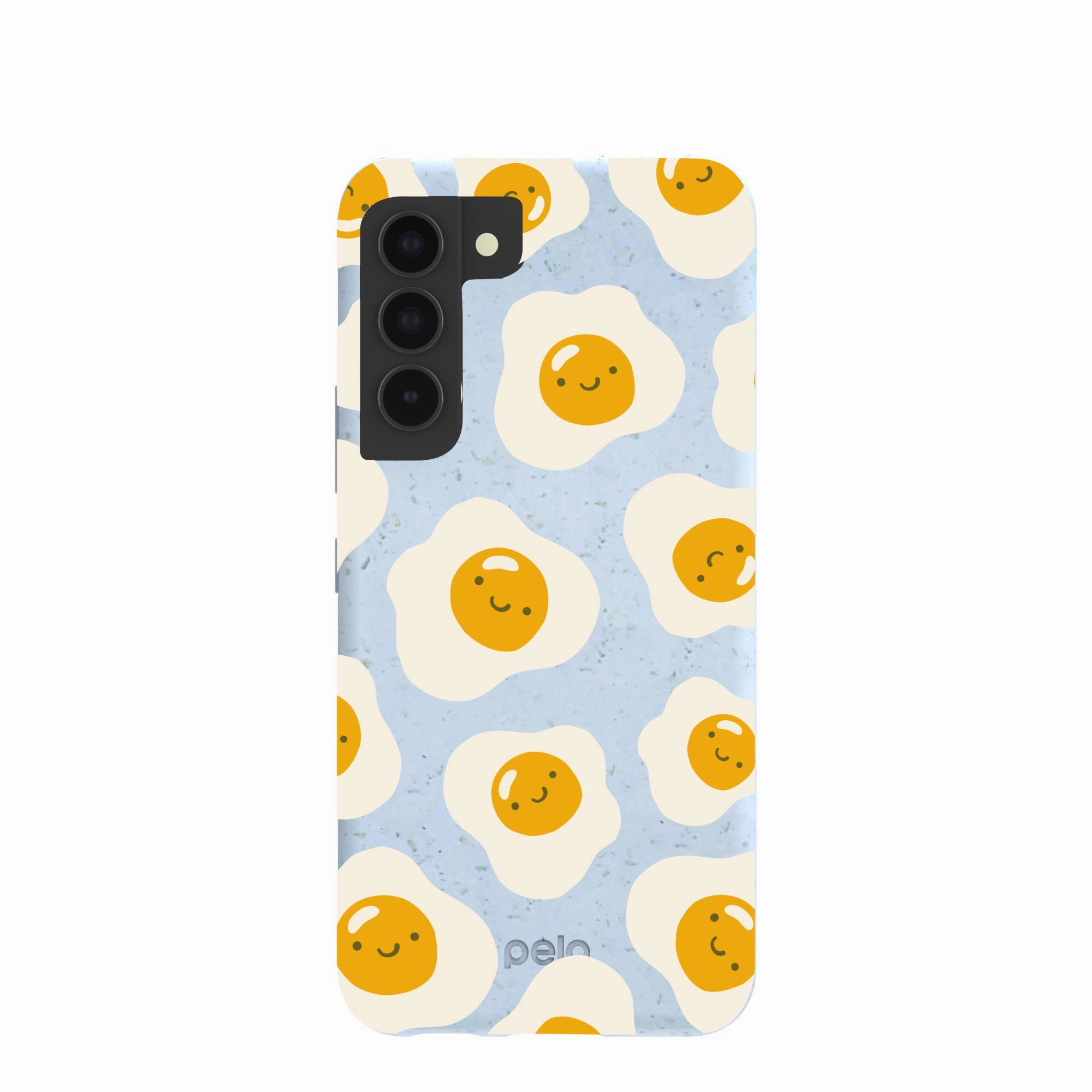 Powder Blue Sunny Side Up Samsung Galaxy S22 Case Urban Minimalism Flexible Grip Texture