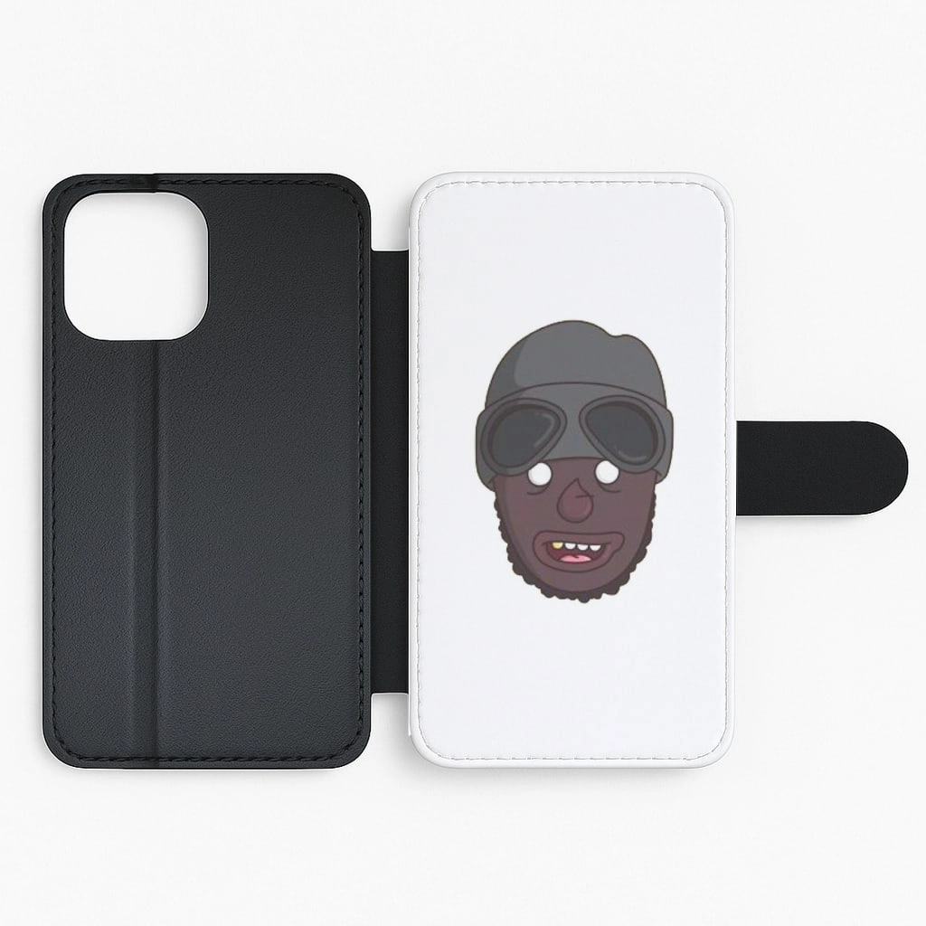 metal frame Matte Surface Design Wickedskengman - Stormzy Flip / Wallet Phone Case