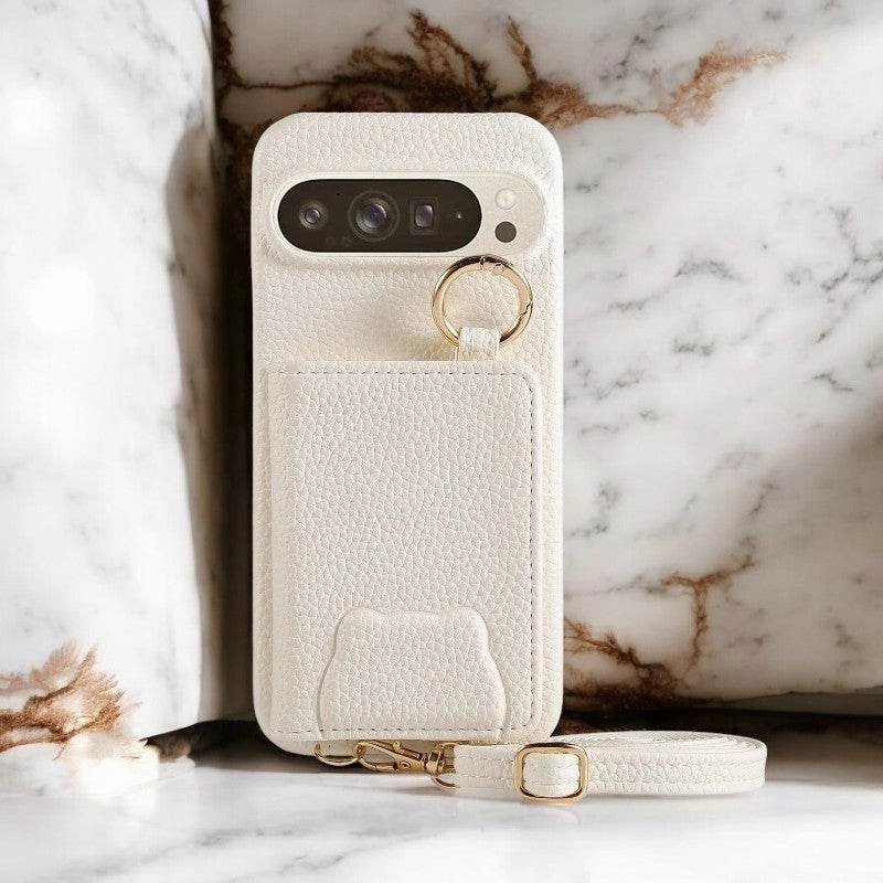 Soft Finish Strong Corners Elegance Crossbody Leather Wallet Case - Google