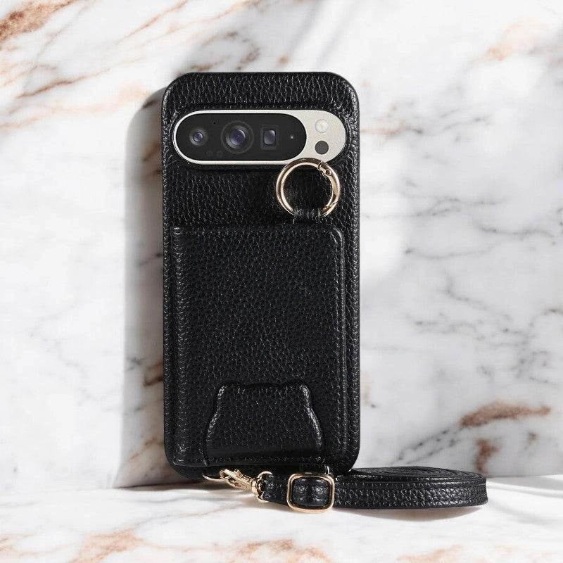 Elegance Crossbody Leather Wallet Case - Google Refined Style