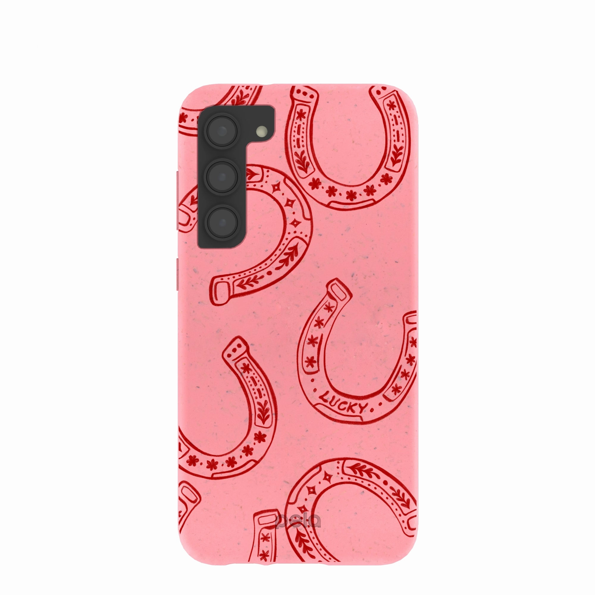 Bubblegum Pink Lucky Horseshoe Samsung Galaxy S23 (Plus) Case Outdoor Travel