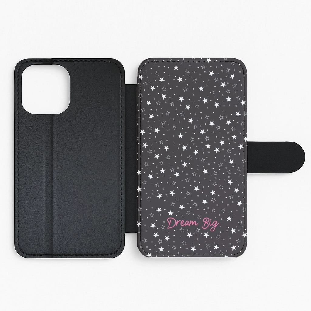 Starry Dream Big Flip / Wallet Phone Case Soft Finish Texture Stylish Detailing