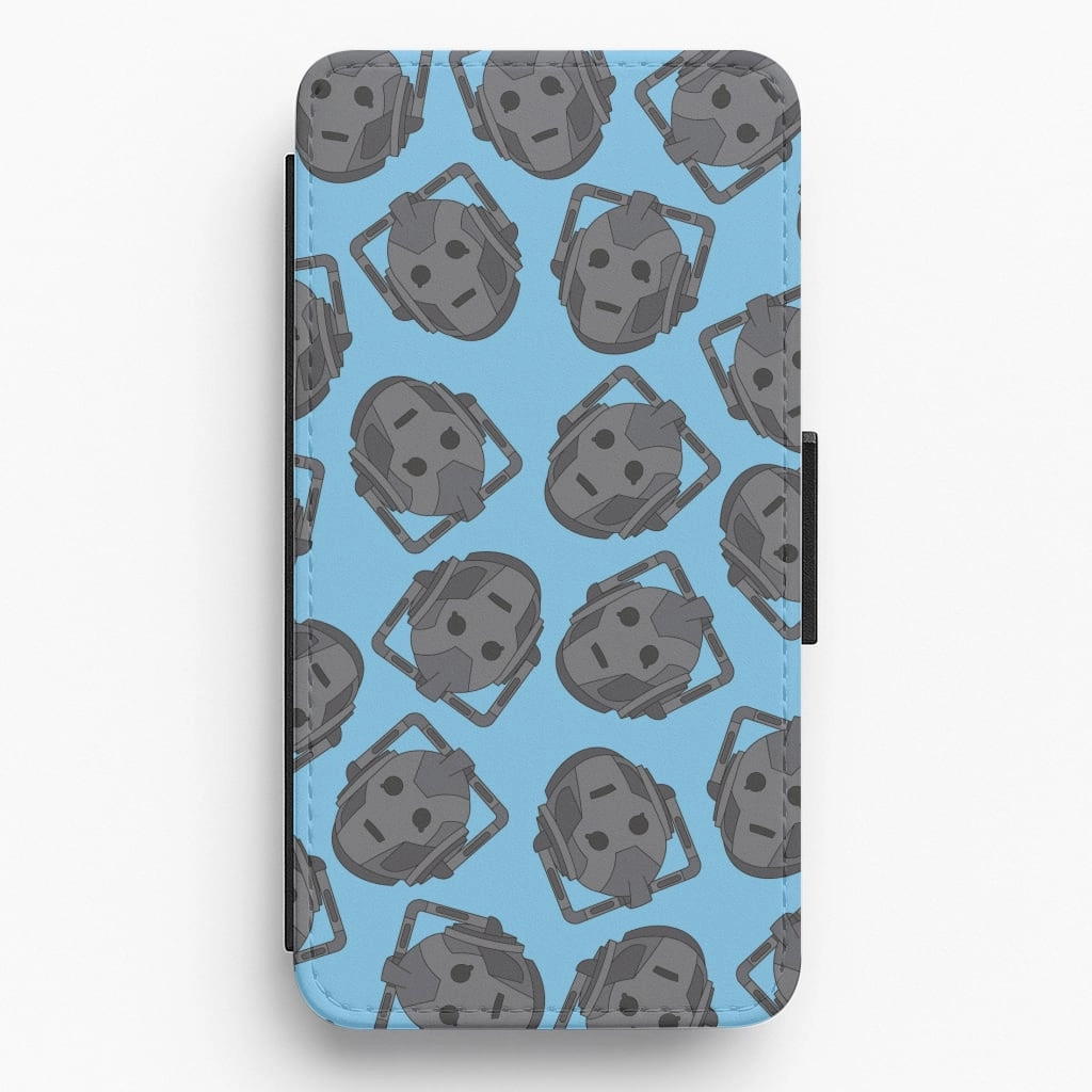 Light Protection Cyberman Pattern Flip / Wallet Phone Case