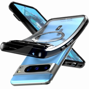 Google Pixel 8 Pro Clear Case with Magsafe Fashion Design Durable Finish Layer