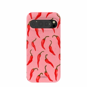 Bubblegum Pink Heatwave Google Pixel 9/9 Pro Case Compact Pattern everyday elegance