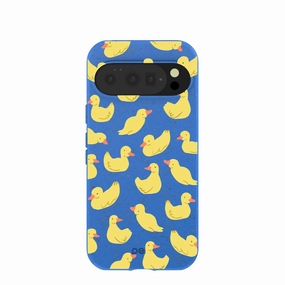 Electric Blue Sunny Ducklings Google Pixel 10/10 Pro Case Light Frame Strong Outline