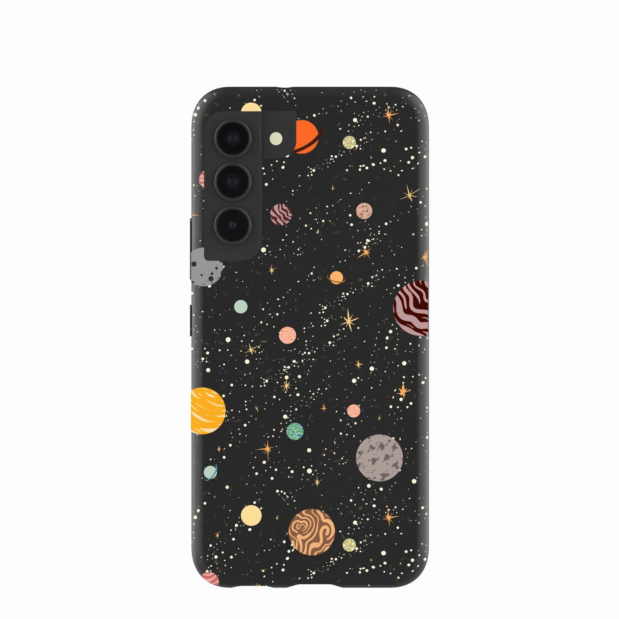 Black Galactic Glow Samsung Galaxy S22 Case Premium Surface Texture Slim Fit Design