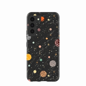 Black Galactic Glow Samsung Galaxy S22 Case Premium Surface Texture Slim Fit Design