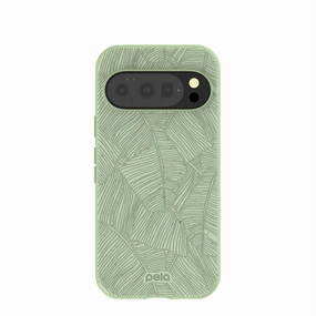 Comfort Accessory Creative Design Sage Green Lushy Leaves Google Pixel 10/10 Pro Case