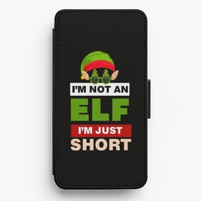 Luxury Detail I'm Not An Elf I'm Just Short - Christmas Flip / Wallet Phone Case