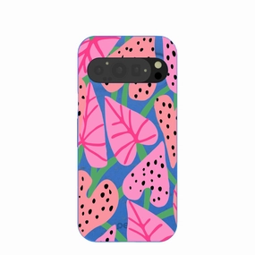 Electric Blue Candy Bloom Google Pixel 9/9 Pro Case Stylish Surface Design
