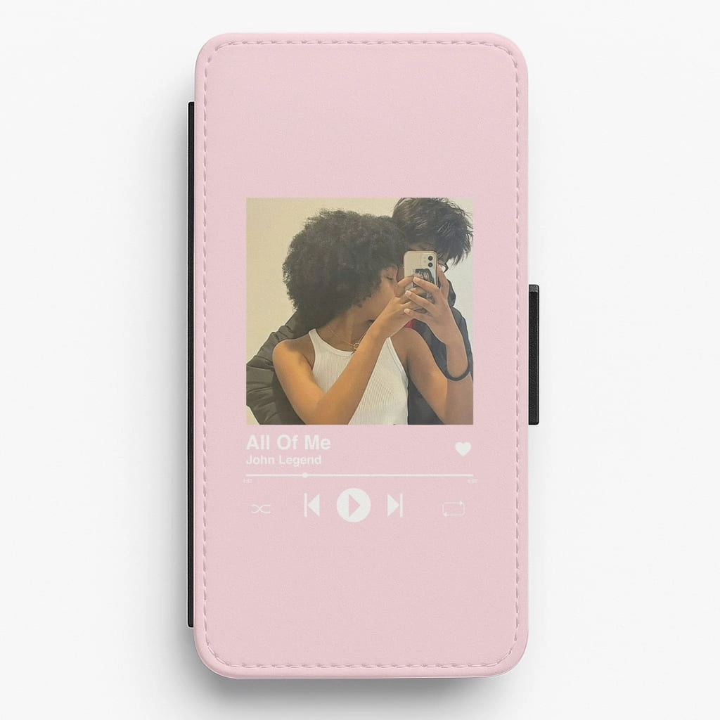 Hybrid Build Bold Look Album Cover - Personalised Couples Flip / Wallet Phone Case