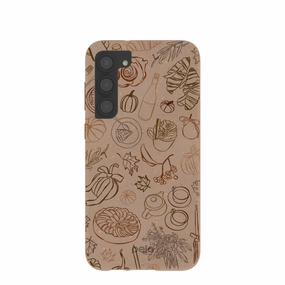 Chocolate Brown Autumn Sweets Samsung Galaxy S23 (Plus) Case Lightweight Shell