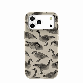 London Fog Canadian Geese iPhone 17 Pro Max Case Dual Layer Soft Frame