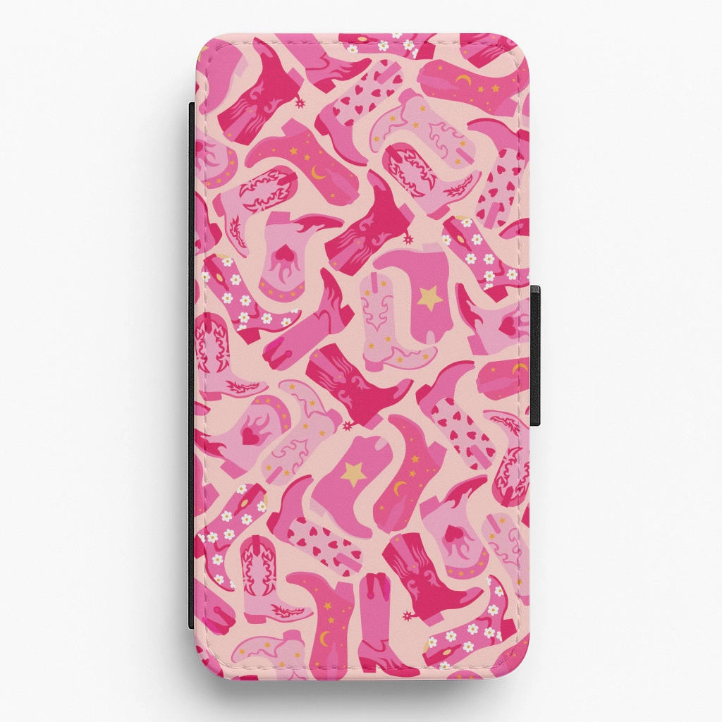 Cowboy Boots - Western  Flip / Wallet Phone Case High gloss High End Look