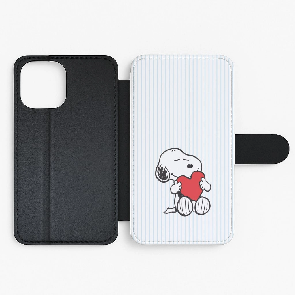Snoopy - Valentine's Day Flip / Wallet Phone Case Fashion Choice