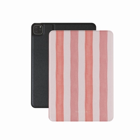 custom fit tablet cover functional tablet cover Coral Stripe iPad Case